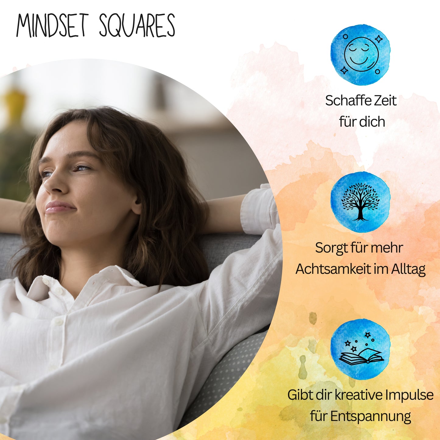 Mindset Squares - Achtsamkeits- und Motivationskarten