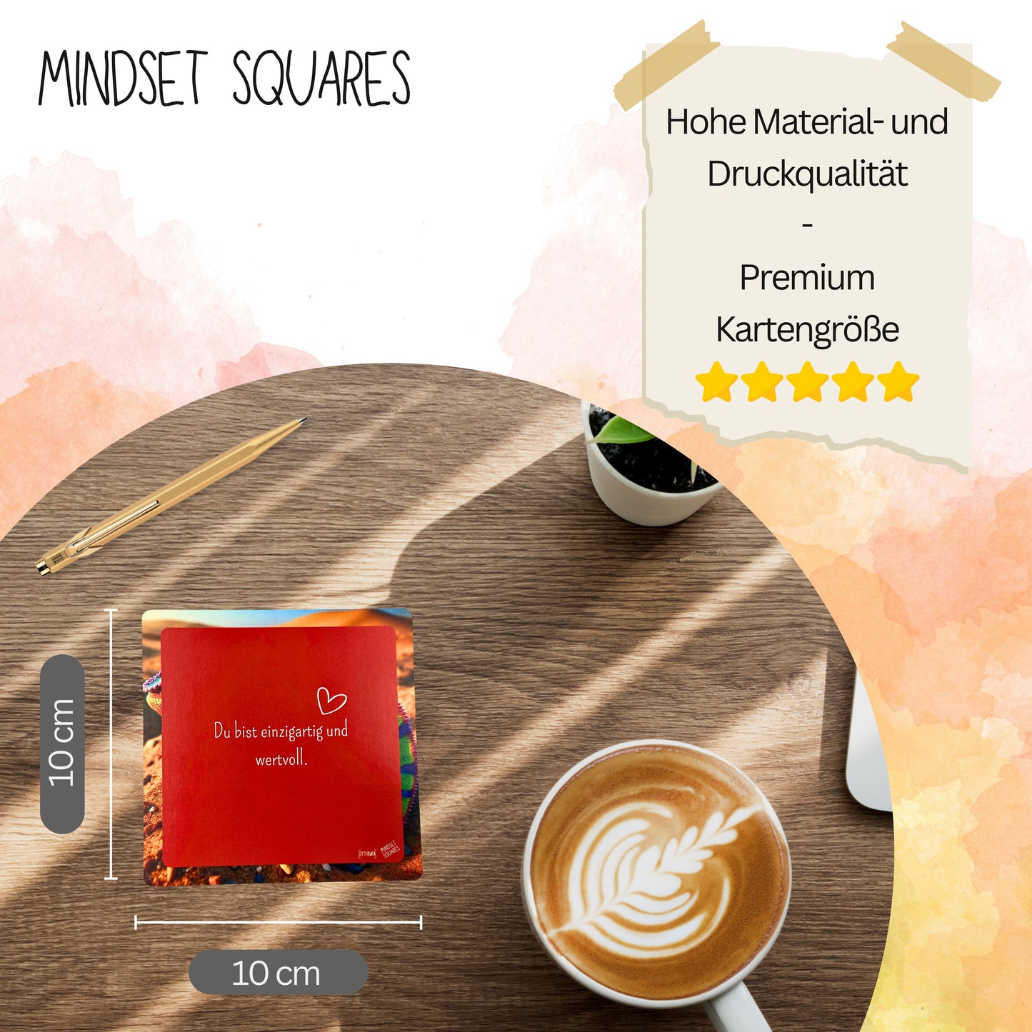 Mindset Squares - Achtsamkeits- und Motivationskarten
