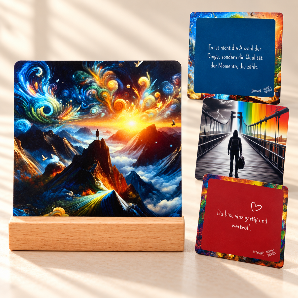 Mindset Squares - Achtsamkeits- und Motivationskarten
